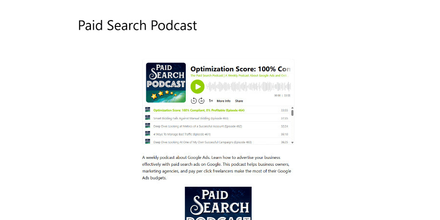 Paid Search Podcast