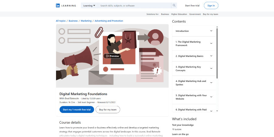 LinkedIn Digital Marketing Foundations