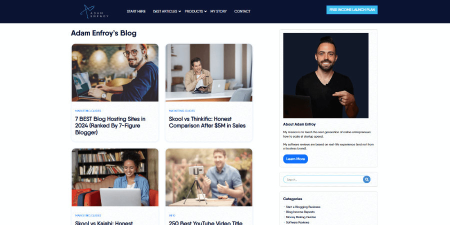 Adam Endroy's blog