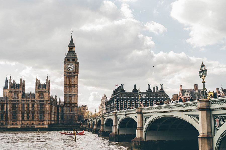 a view of Big Ben in London