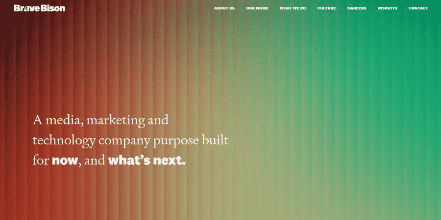 Brave Bison digital agency website