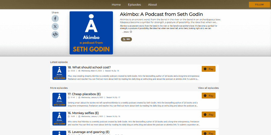 Akimbo podcast