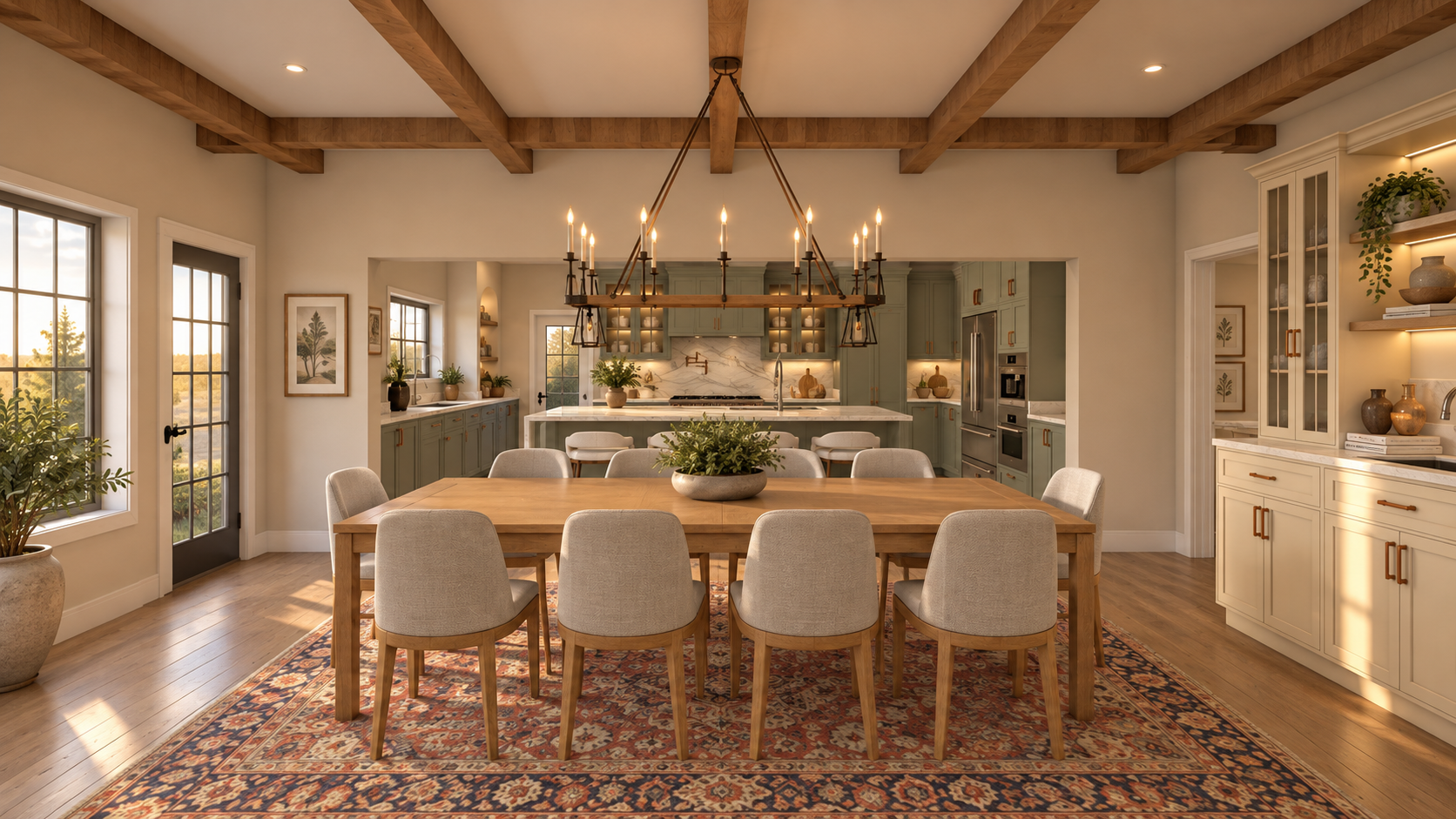 Kitchen, Dining & Living Area Coordination