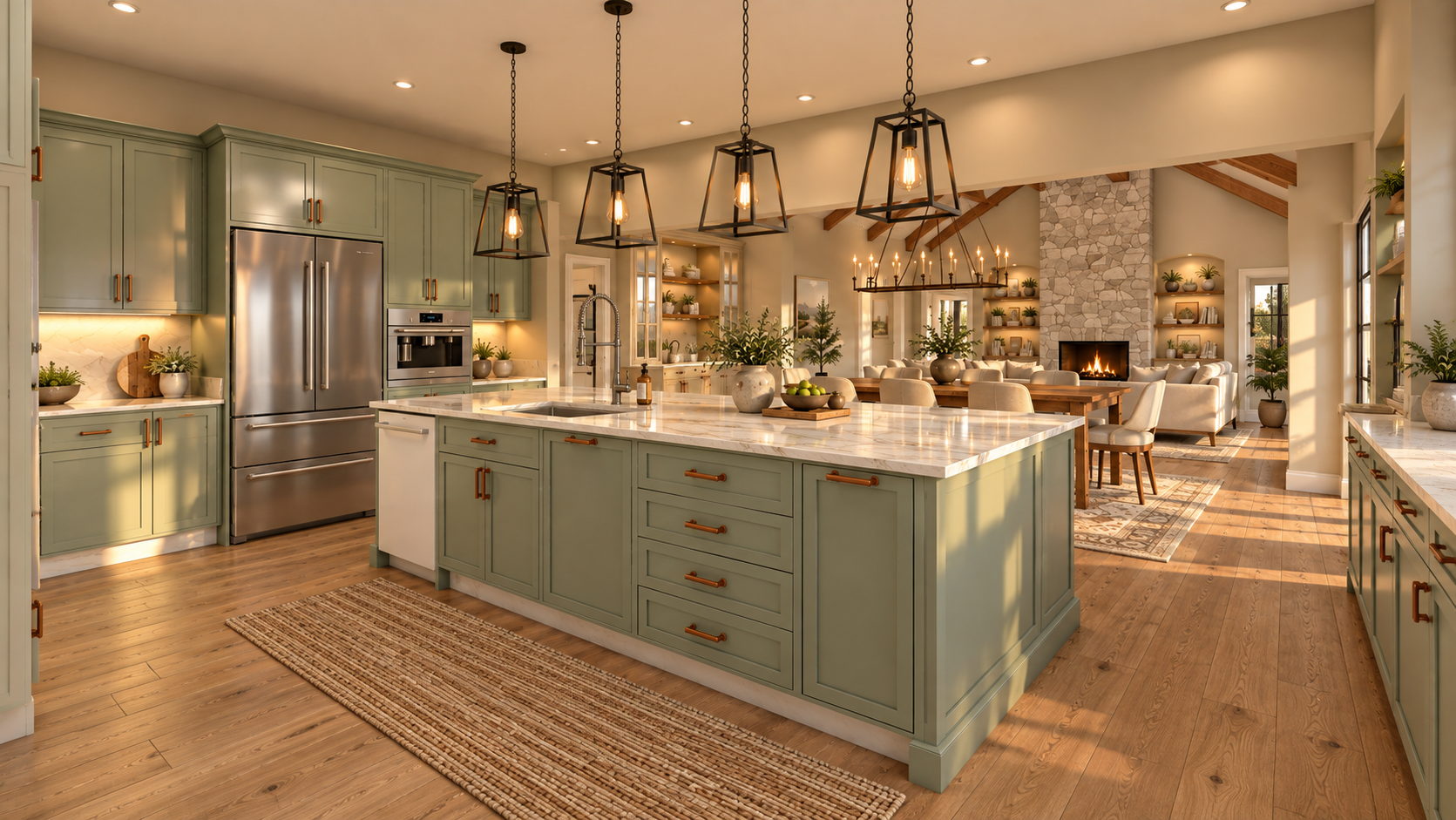 Kitchen Island & Functional Workspace Design