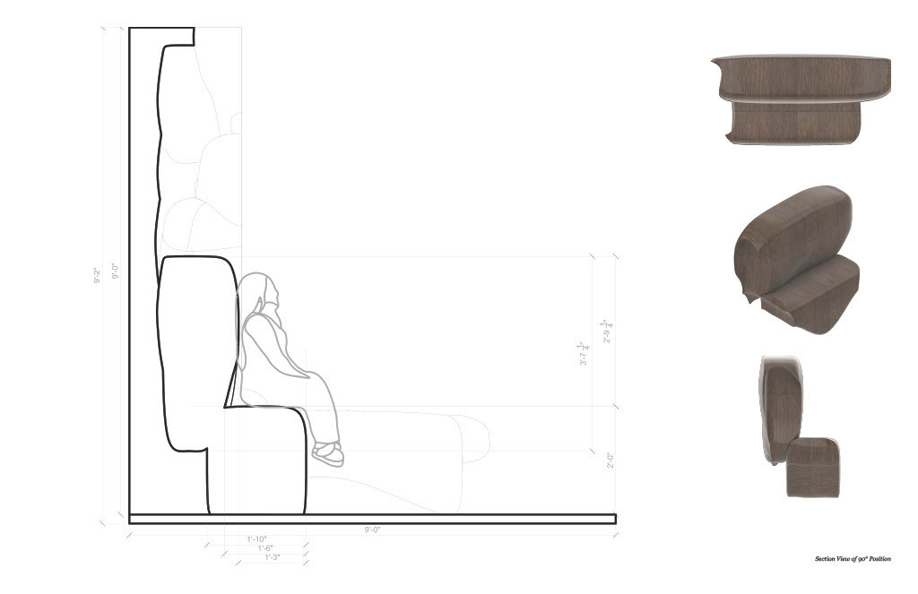 Embraced Sofa 90° Section