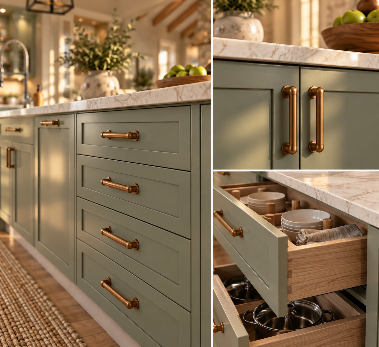 Custom Cabinetry & Material Selection