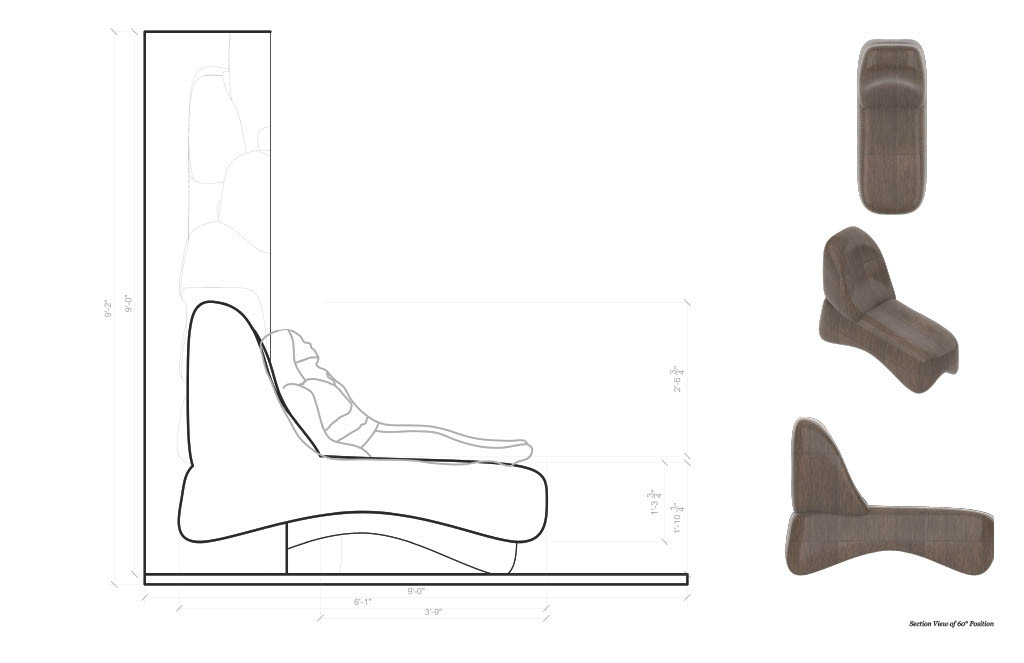 Embraced Sofa 60° Section