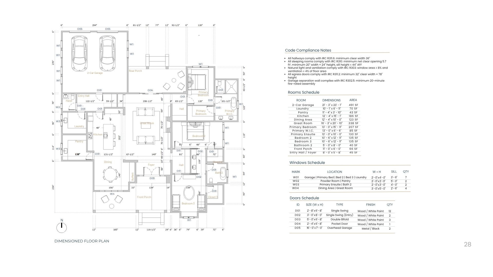 Dimensioned Floor Plan